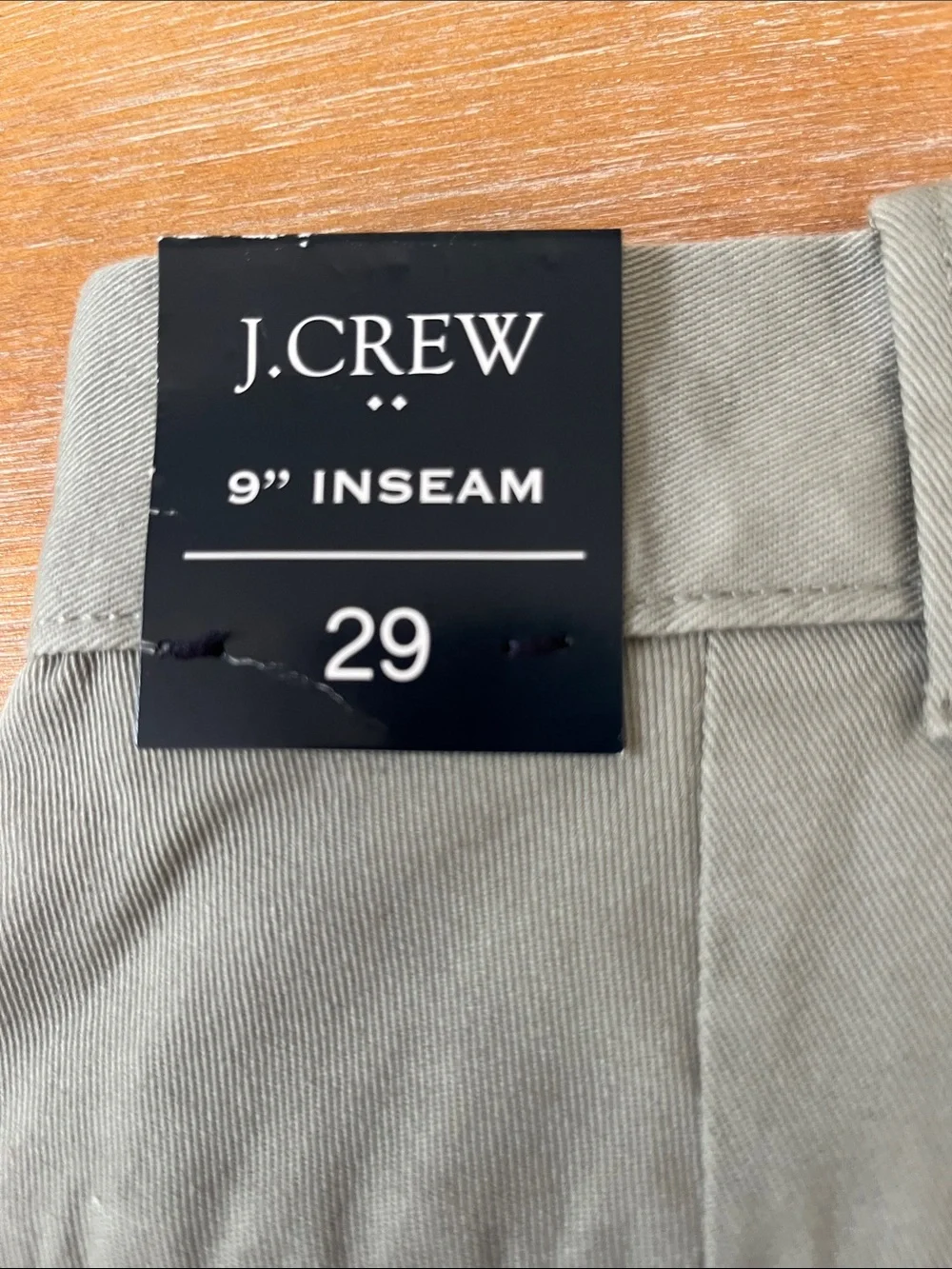 J. Crew Olive Green Flat Front Chino Shorts 29 NWT